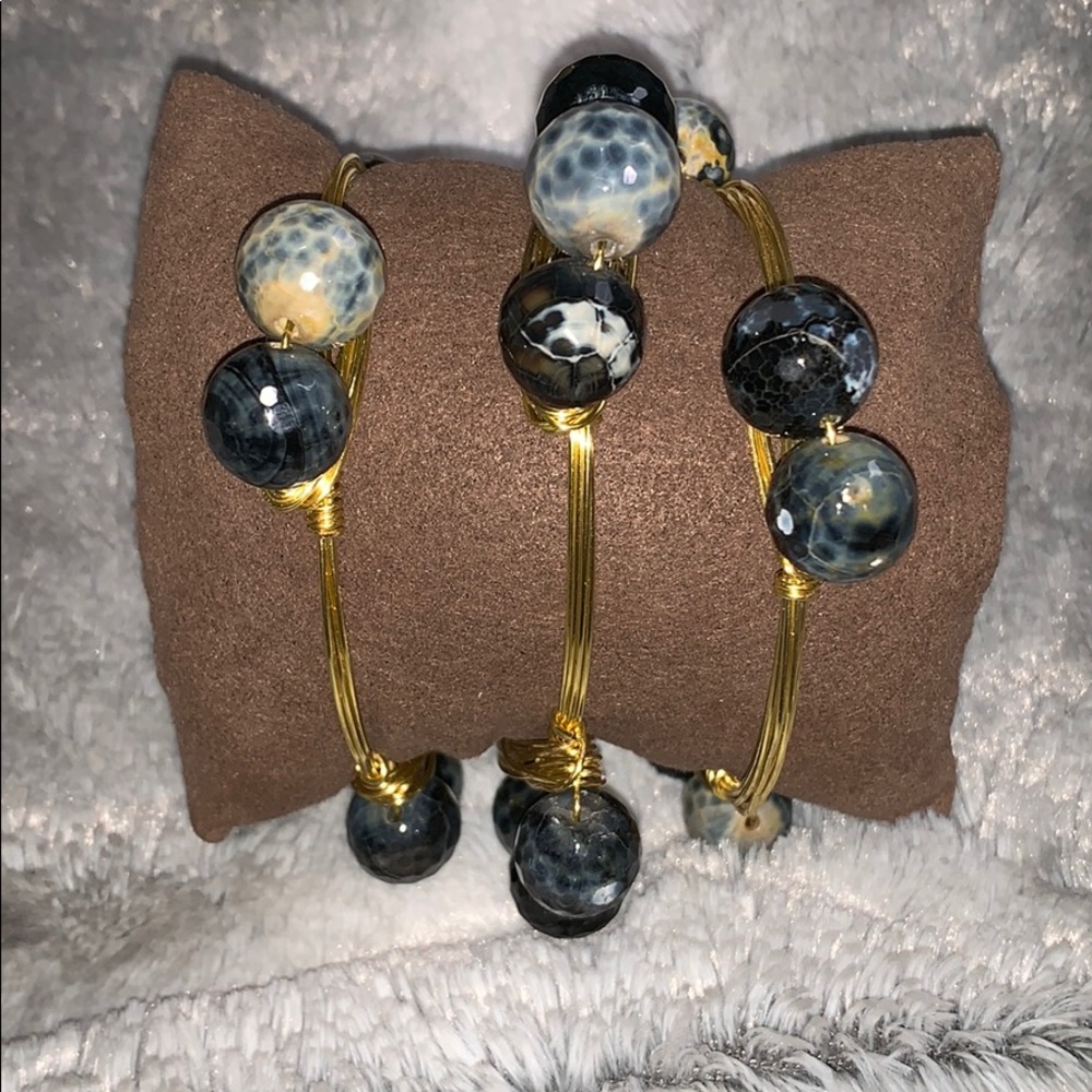 Bourbon and bowties style bangles